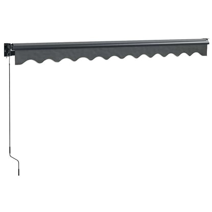 Toldo Retráctil Aluminio Y Tela Gris Antracita 3x2,5 M_5