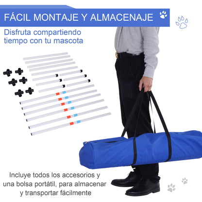 Pawhut Set De Entrenamiento De Agilidad Para Perros Con Bolsa Transporte_5