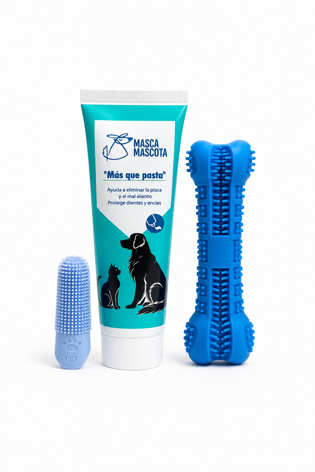 Pack de higiene dental para perros medianos con hueso Masca mascota 100 g_0