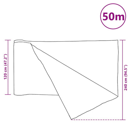 Vidaxl Red De Privacidad Hdpe Negro 1,2x50 M 75 G/m²_2