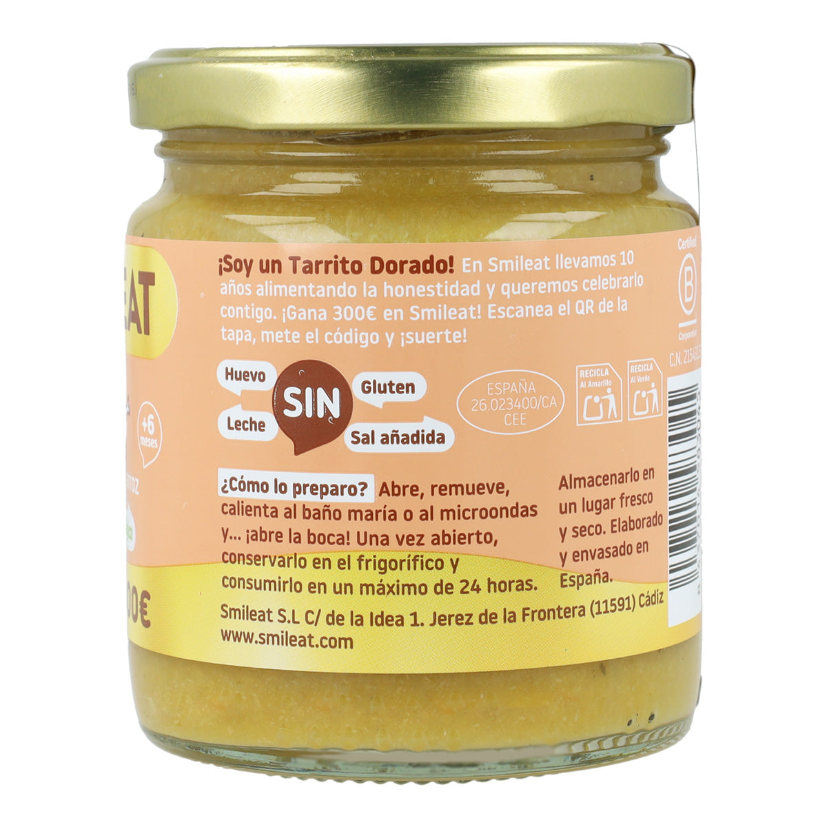 Pack 3x Tarrito BIO Pollo con Arroz +6 meses Smileat 230g