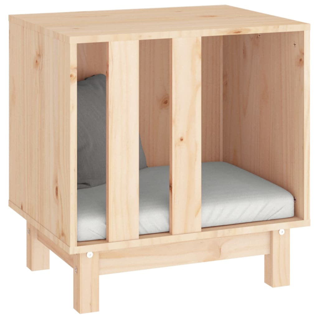 Vidaxl Caseta Para Perros Madera Maciza De Pino 50x40x52 Cm_3