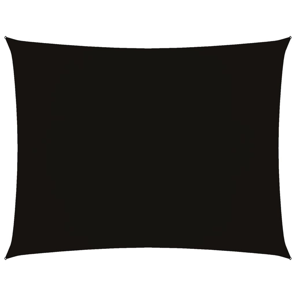 Vidaxl Toldo De Vela Rectangular Tela Oxford Negro 2x3 M_0