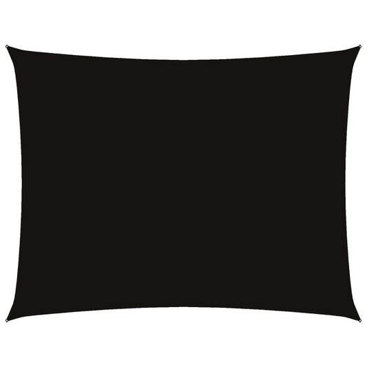 Vidaxl Toldo De Vela Rectangular Tela Oxford Negro 2x3 M_0