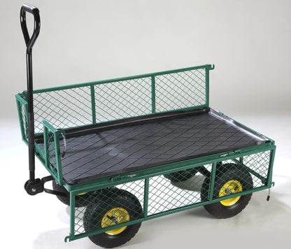 Carro De Transporte Universal Para Jardín - Estable, Versátil, 130 Kg Carga, Ruedas Neumáticas 26 Cm_3