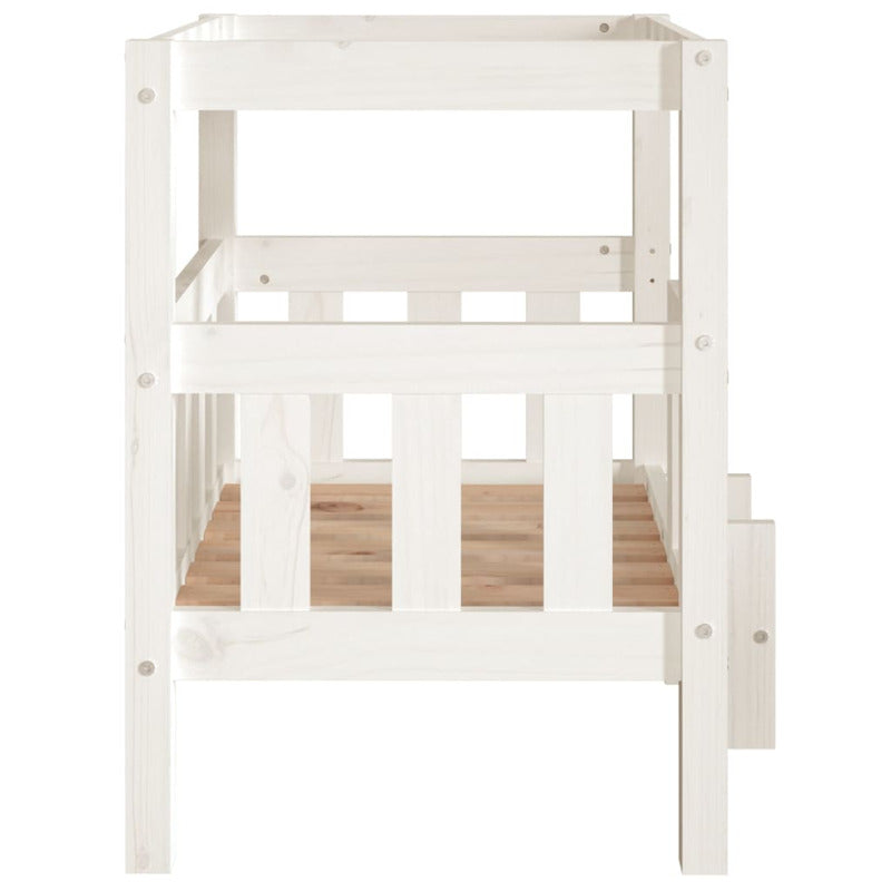 Vidaxl Cama Para Perros Madera Maciza De Pino Blanco 65,5x50,5x70 Cm_5