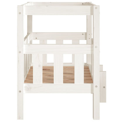 Vidaxl Cama Para Perros Madera Maciza De Pino Blanco 65,5x50,5x70 Cm_5