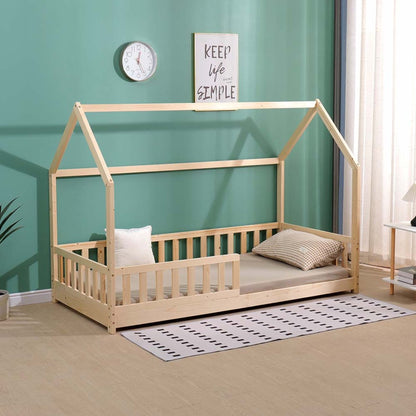 Well Home Cama Infantil 'bosco' Diseño Cabaña 90x190cm