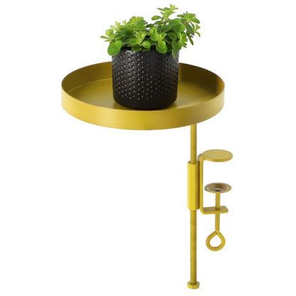 Esschert Design Bandeja Para Plantas Con Abrazadera Redonda Dorada M_2