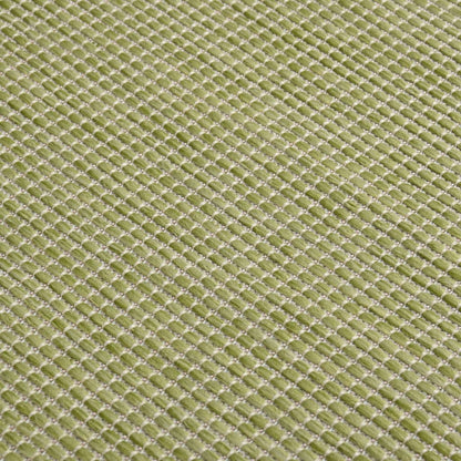 Alfombra De Exterior De Tejido Plano Verde 120x170 Cm_4