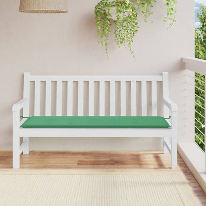 Vidaxl Cojín De Banco De Jardín Tela Oxford Verde 150x50x3 Cm_1