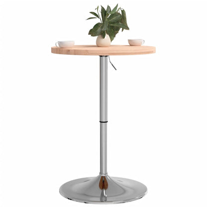 Mesa Alta De Madera Maciza De Haya Ø50x90,5 Cm_2