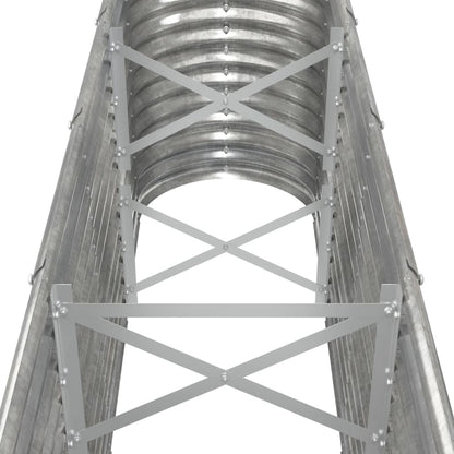 Jardinera Arriate Acero Galvanizado Plata 332x40x68 Cm_4