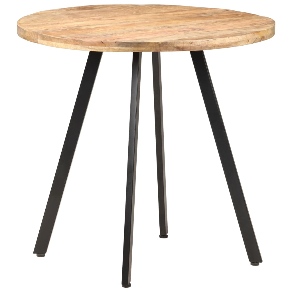Mesa De Comedor De Madera De Mango Rugosa 80 Cm_3