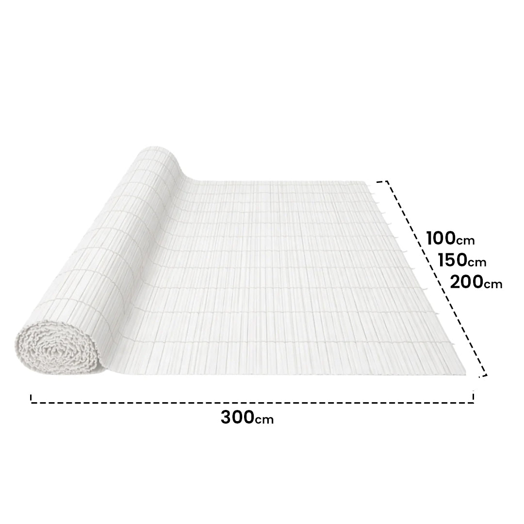 Cañizo Pvc Doble Cara 20 Mm Surfcane 20 Mm 1x3 M Blanco Nortene_1