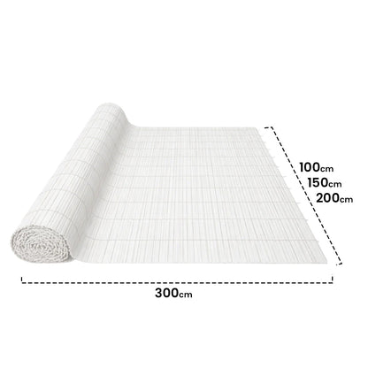 Cañizo Pvc Doble Cara 20 Mm Surfcane 20 Mm 1x3 M Blanco Nortene_1