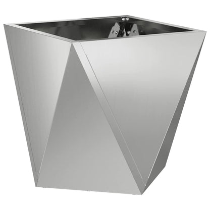 Jardinera Plateado 30 X 30 X 30 Cm Acero Galvanizado_0