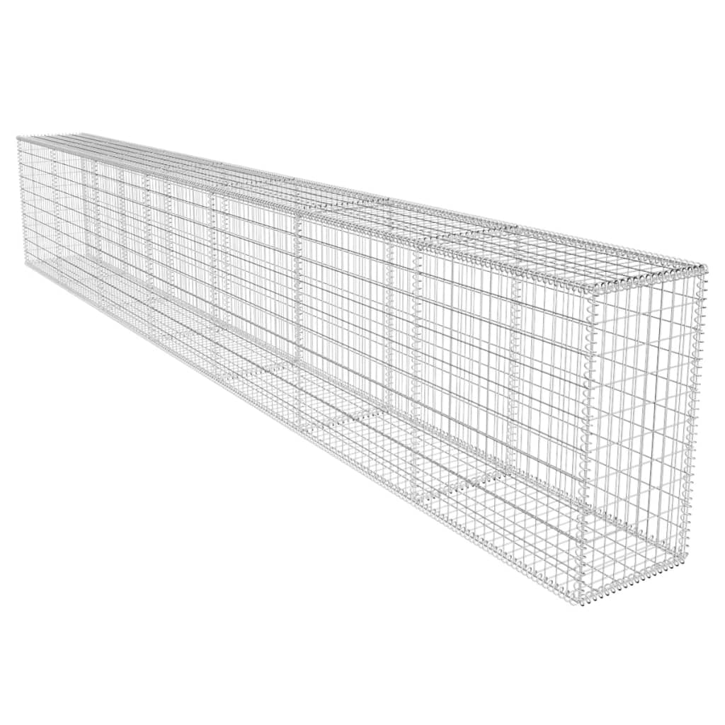 Muro De Gaviones Con Cubierta Acero Galvanizado 600x50x100 Cm / Vetonek_2