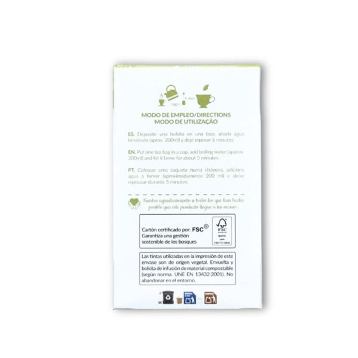 Infusión Ginkgo Biloba ECO Artemis BIO 20 bolsitas 28g