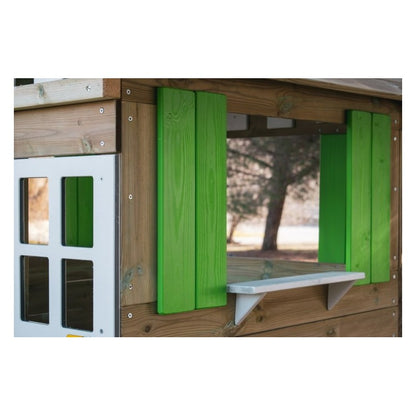 Casita De Madera Masgames Lollipop Verde Sin Suelo De Madera.