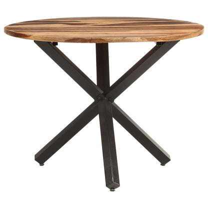 Mesa De Comedor De Madera Acacia Acabado Miel 100x100x75 Cm_0