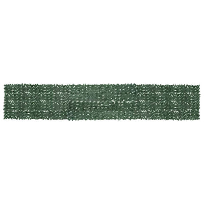 Vidaxl Toldo Para Balcón Con Hojas Verde Oscuro 600x100 Cm_0