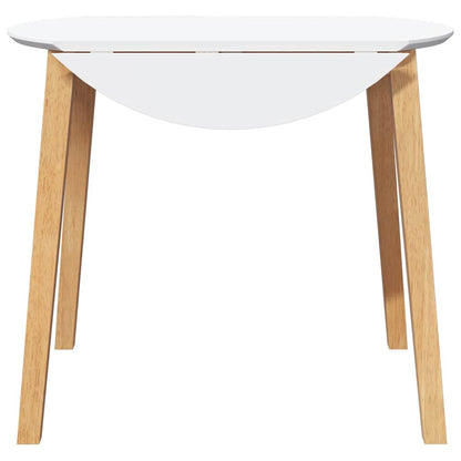 Mesa De Comedor Natural Madera Maciza Roble Caucho_3