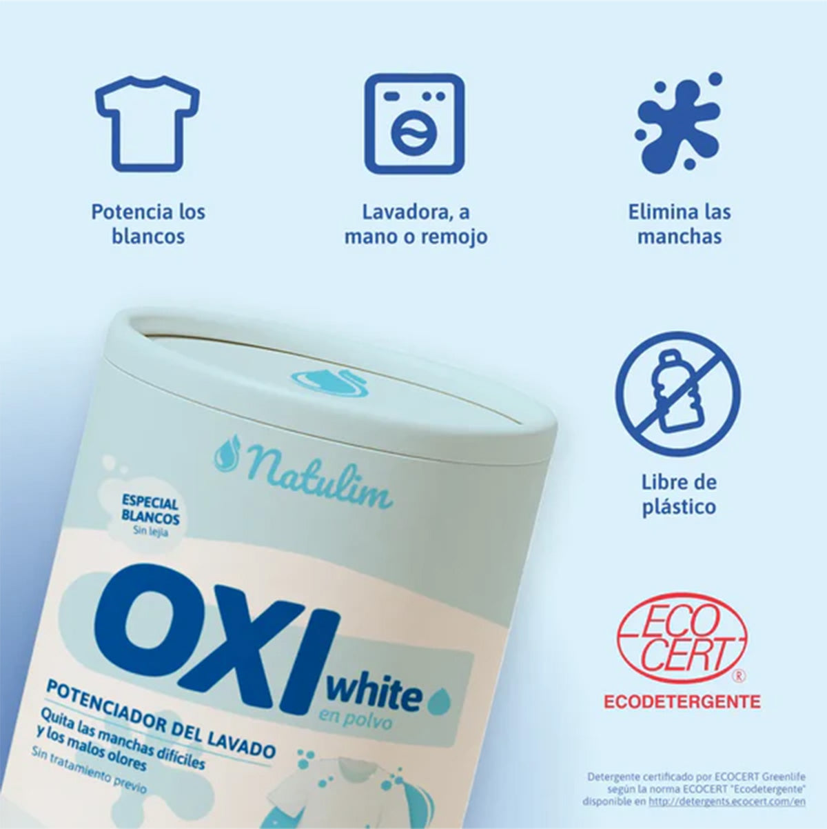 Oxi White polvo blanqueador Natulim 500 g