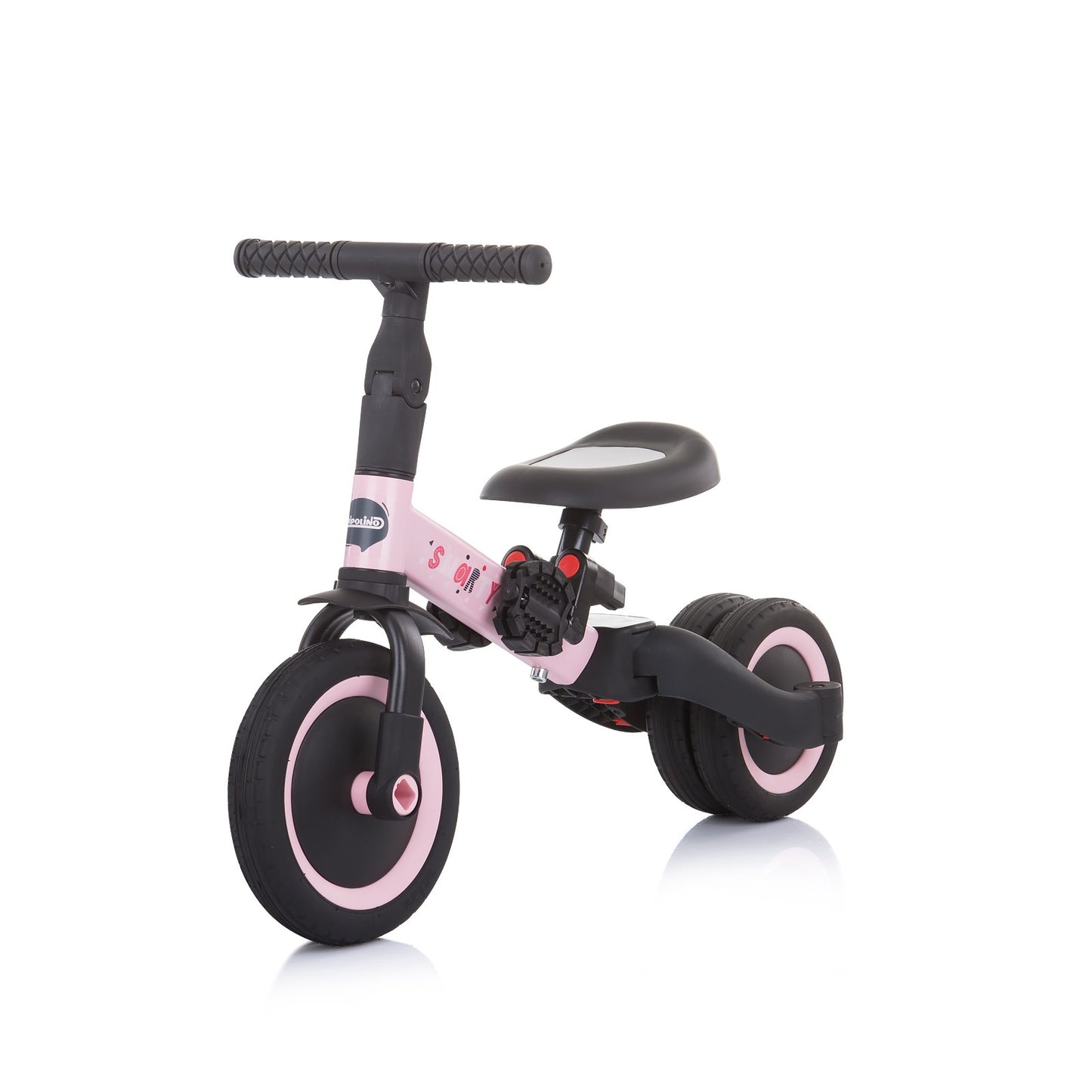 Triciclo Convertible En Bicicleta Con Pedales Smarty Pink_2