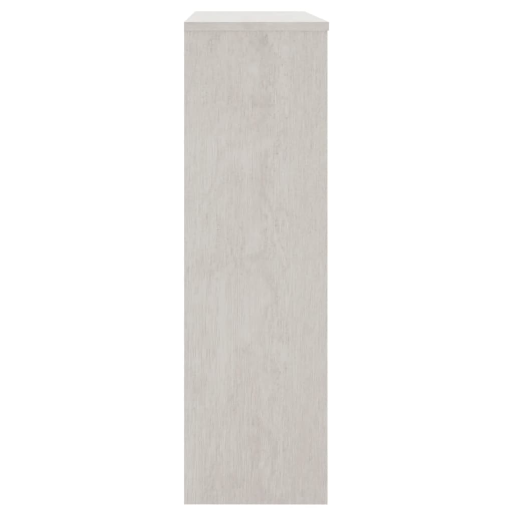 Aparador Superior Hamar Madera Maciza Pino Blanco 90x30x100 Cm / Vetonek_4