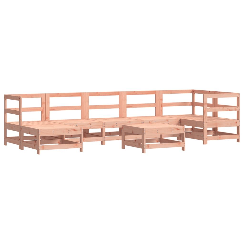 Vidaxl Juego De Muebles De Jardín 8 Pzas Madera Maciza Abeto Douglas_0