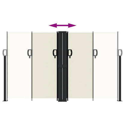 Vidaxl Toldo Lateral Retráctil Crema 140x1000 Cm_4