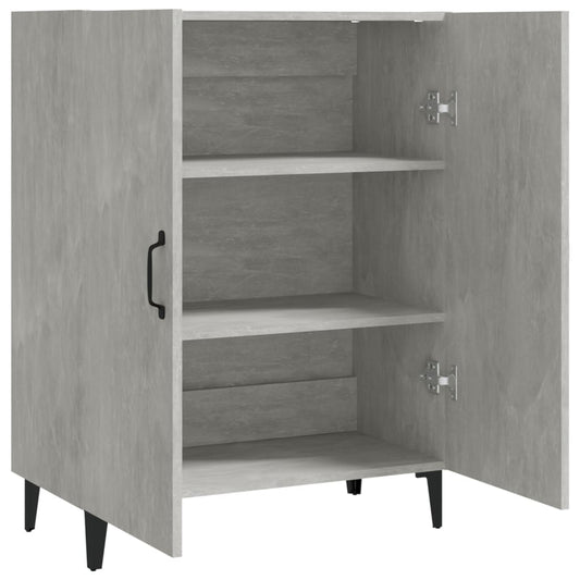 Aparador De Madera Contrachapada Gris Hormigón 70x34x90 Cm / Vetonek_0
