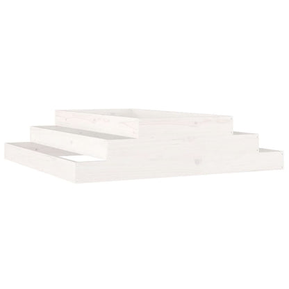 Jardinera Madera Maciza De Pino Blanco 110x110x27 Cm_0