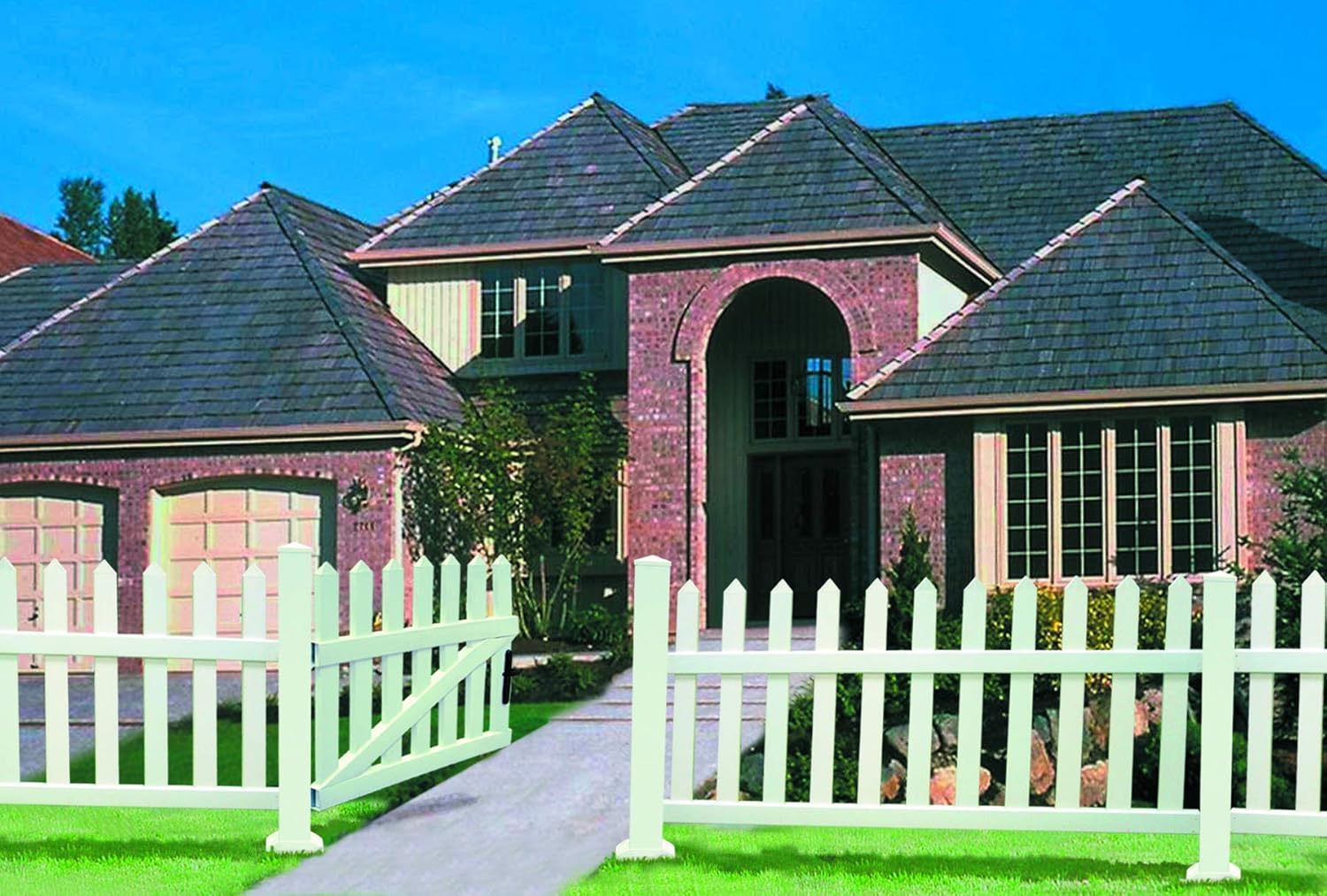 Duramax -poste De Valla De Pvc - Color Blanco Roto_2