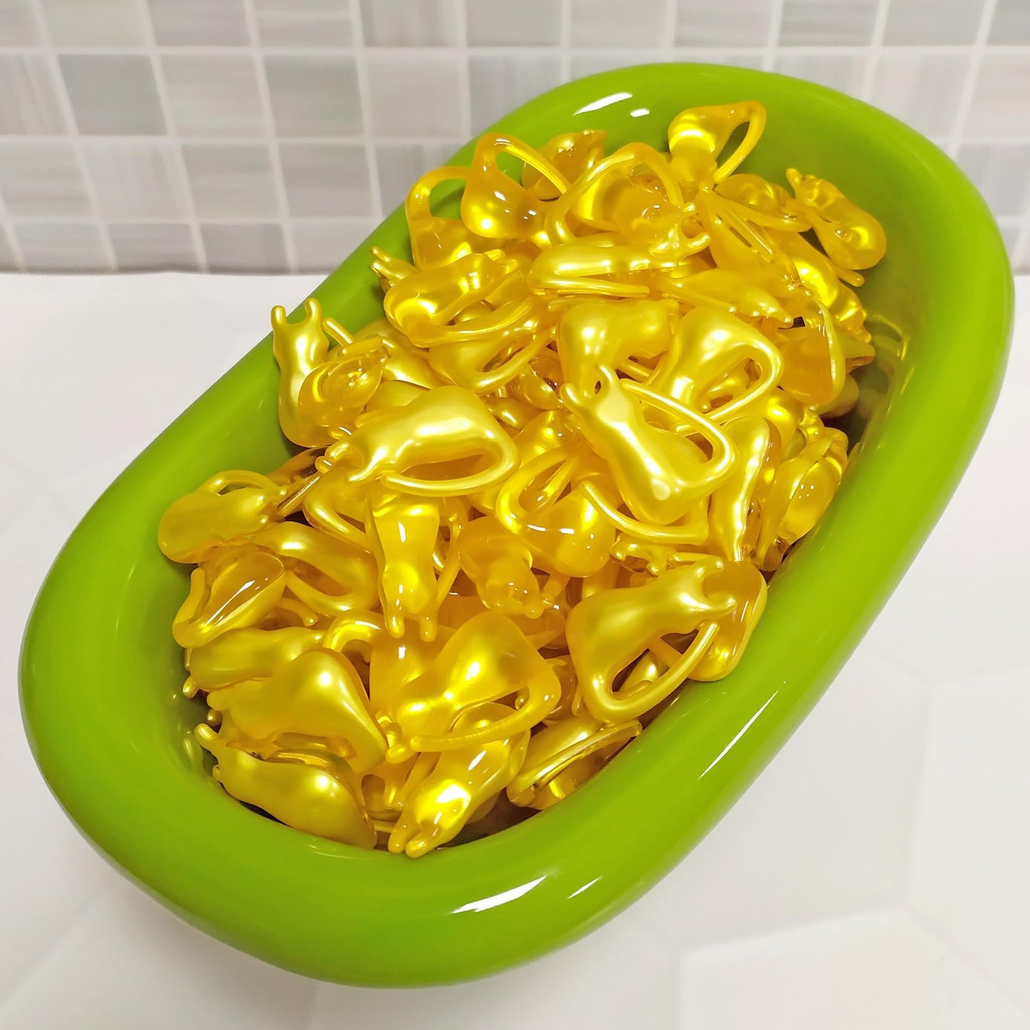 Pack Regalo 12 Perlas Baño En Forma De Minino - Con Aceite De Soja - Hidrata, Suaviza Y Perfuma La Piel - Aroma Vainilla_3