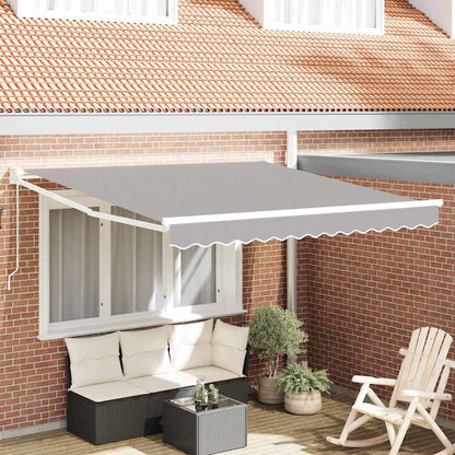 Toldo Retráctil Gris Claro 350 X 250 Cm_1