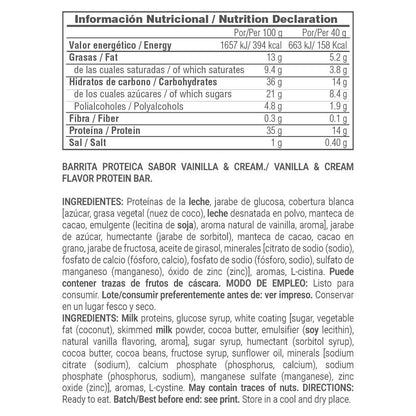Protein Bar (barrita De Proteína) - 40g - Vainilla - Snack Proteíco - Masmusculo_4