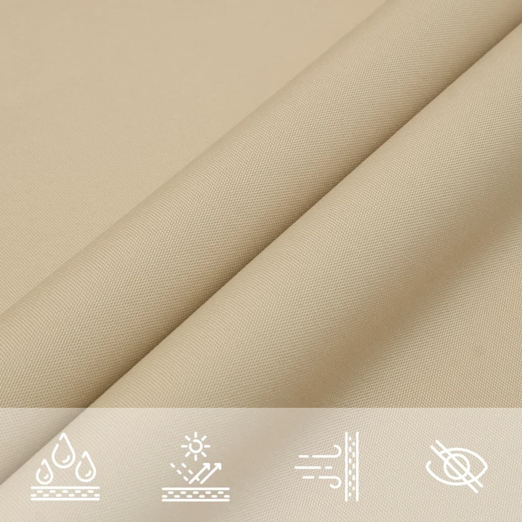Vidaxl Toldo De Vela Triangular Tela Oxford Beige 3,6x3,6x3,6 M_3