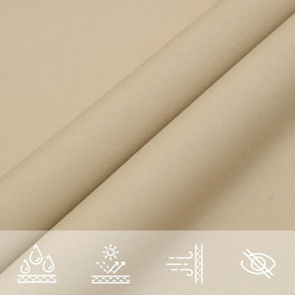 Vidaxl Toldo De Vela Triangular Tela Oxford Beige 3x3x4,24 M_4