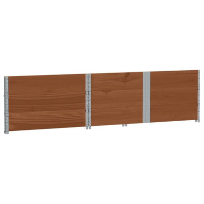 Jardinera De Madera Maciza De Pino Marrón 150x100 Cm_5