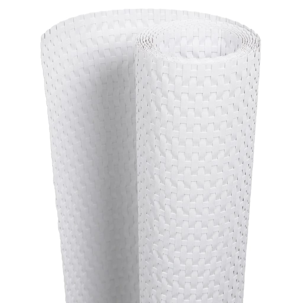 Toldo Para Balcón Ratán Sintético Blanco 500x80 Cm / Vetonek_1