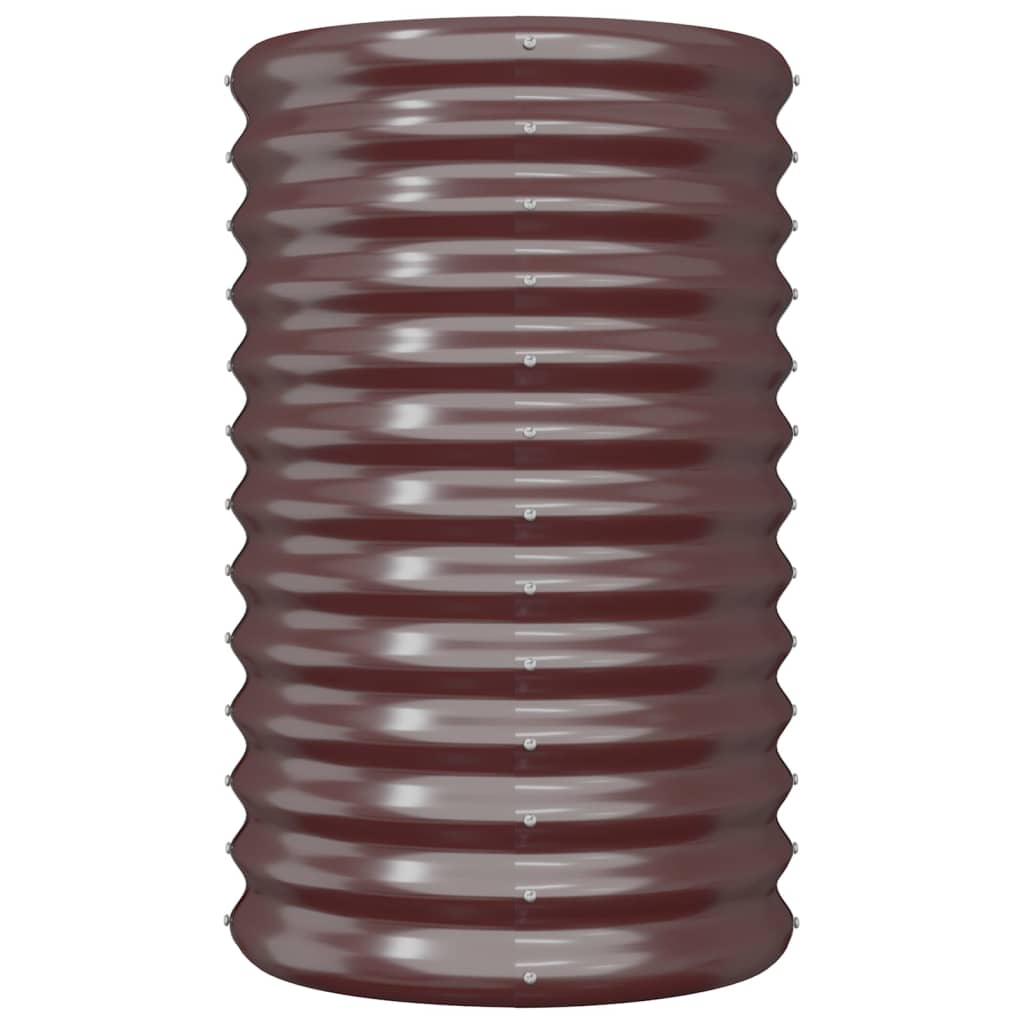 Jardinera Acero Galvanizado Marrón 40x40x68cm_2