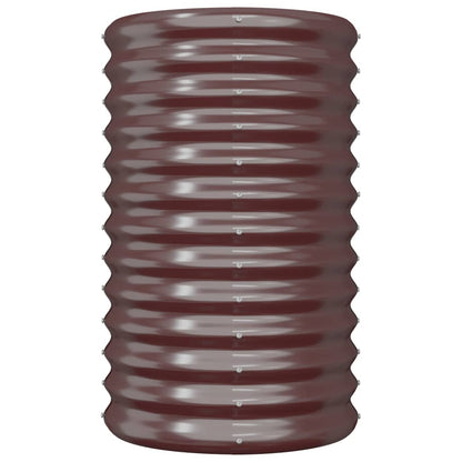 Jardinera Acero Galvanizado Marrón 40x40x68cm_2