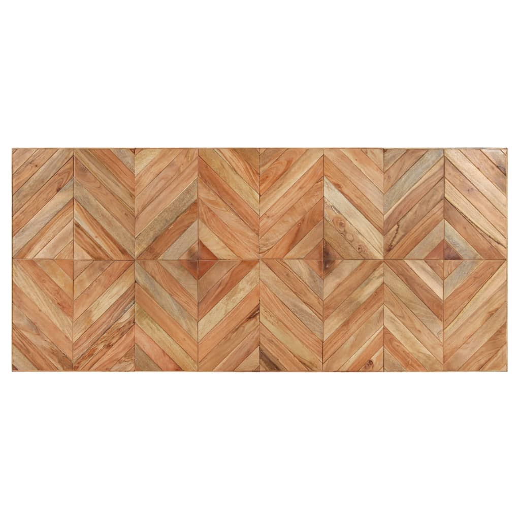 Mesa De Comedor Madera Maciza De Acacia Y Mango 200x90x76 Cm_2