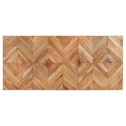 Mesa De Comedor Madera Maciza De Acacia Y Mango 200x90x76 Cm_2