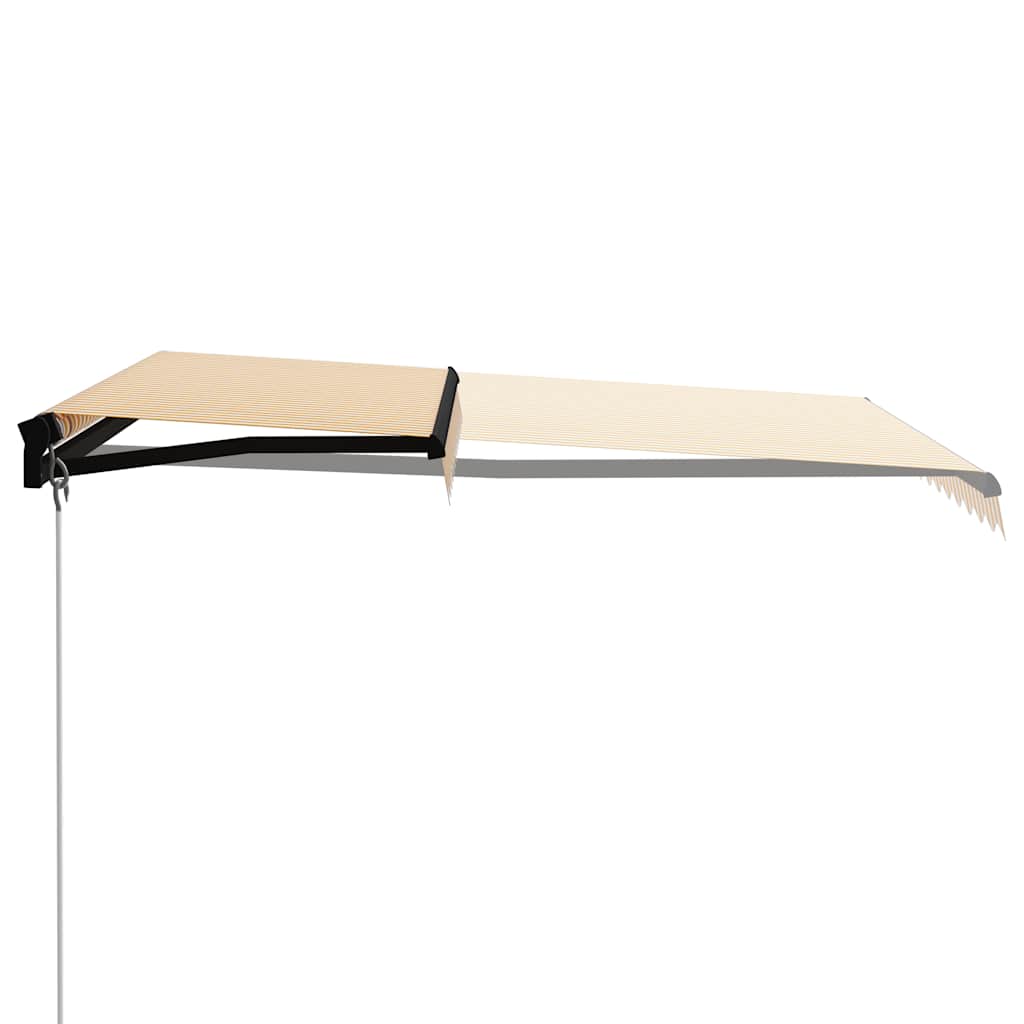 Toldo Manual Retráctil Con Led Amarillo Y Blanco 300x250 Cm_2