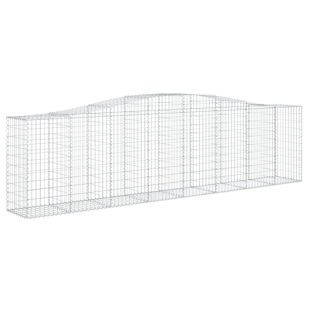 Cestas De Gaviones 4 Uds Forma De Arco Hierro 400x50x100/120 Cm_2