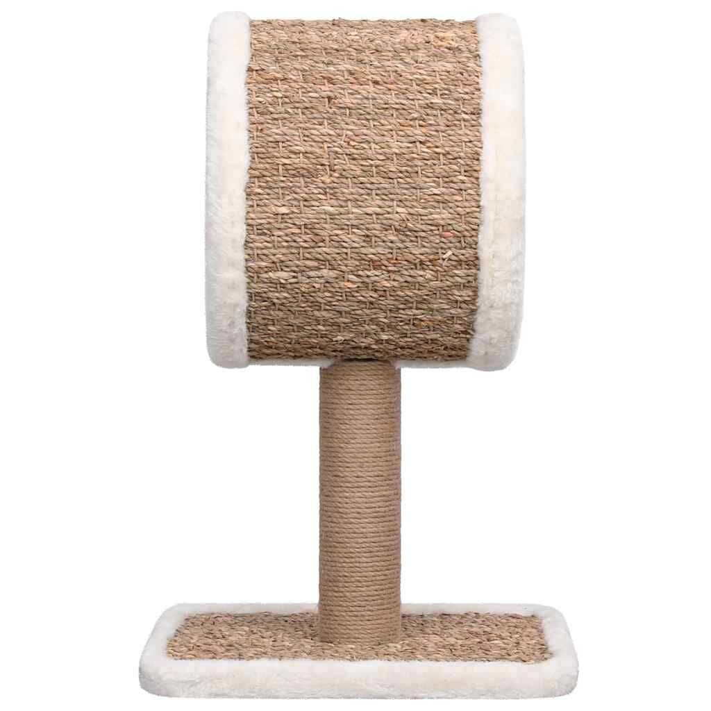 Vidaxl Árbol Para Gatos Túnel Superior Y Juguete Hierba Marina 56 Cm_3