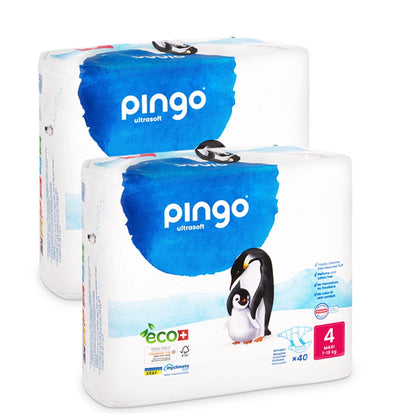 Pañales T4 (7-18kg) Pingo 80 unidades